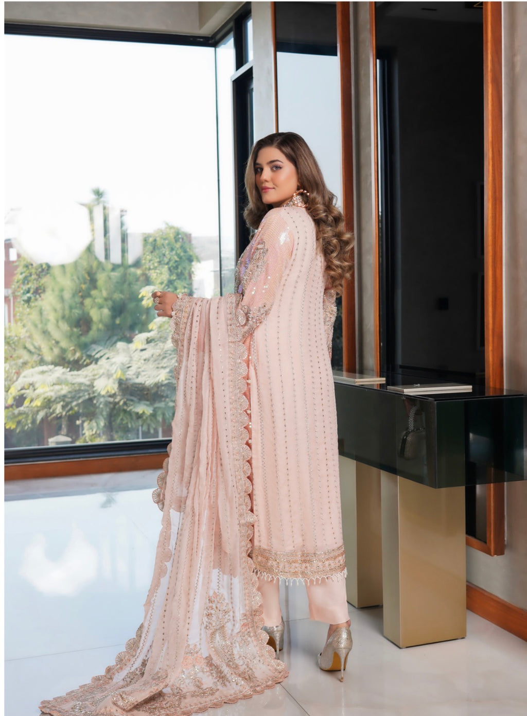 SITARA | 3 piece heavy Embroidered Chiffon Suit