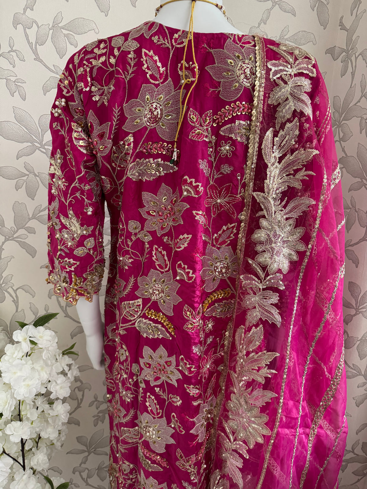 SAFINA | 3 pieces heavy Embroidered silk wedding Suit