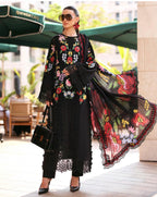 Maria B Luxury Lawn 10B original- 3 piece stitched suit