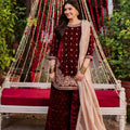 LUHH | 3 piece Embroidered VELVET wedding/wear suit
