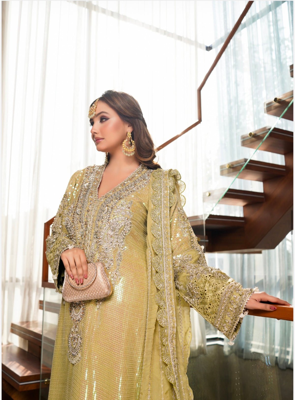 SITARA | 3 piece heavy Embroidered Chiffon Suit