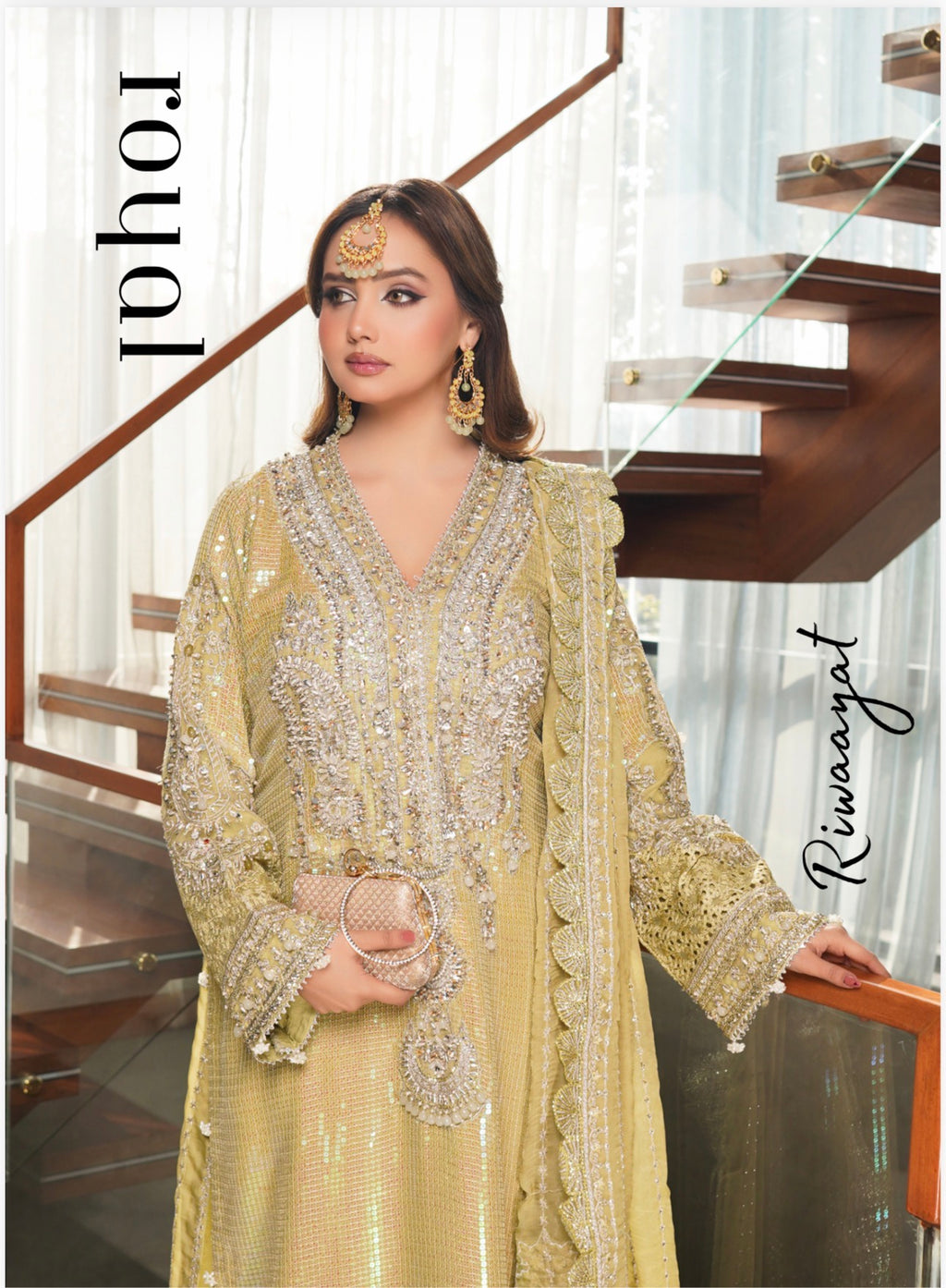 SITARA | 3 piece heavy Embroidered Chiffon Suit