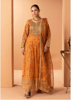 BARAT COLLECTION | 3 piece Embroidered Net Anarkali suit