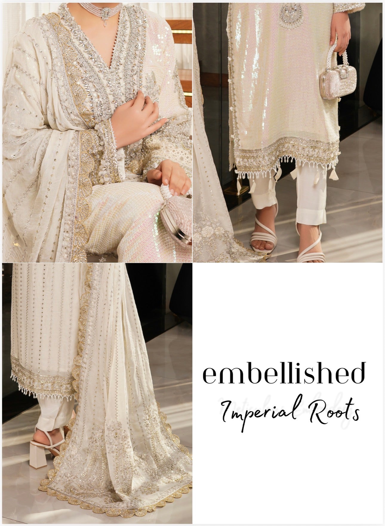 SITARA | 3 piece heavy Embroidered Chiffon Suit