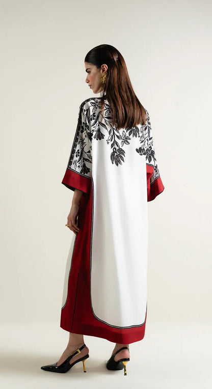 Lulusar Inspired 2 pcs Silk Kaftaan style Suit – One Size (Easily can Wear Large to XL)