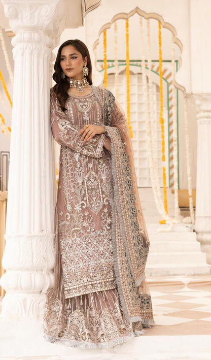 Imrozia By Simran's – Heavy Embroidered 3-Piece Wedding Collection | Net Fabric | Sizes S–XL