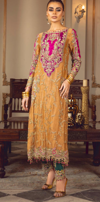 Sara Rohale Asghar (SRA) Inspired – 3 Piece Heavy Embroidered Wedding Collection
