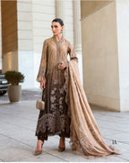 MARIA B LUXE LAWN 1A original- 3 piece stitched suit