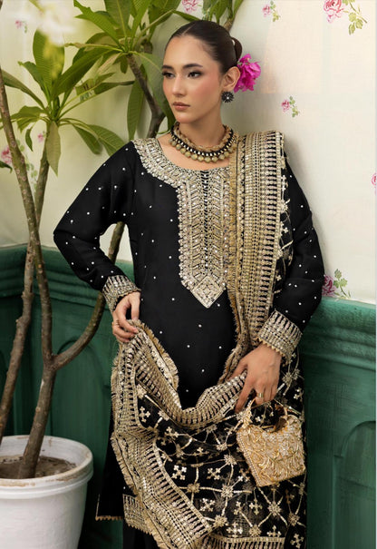Haya by Simrans – Luxury Chiffon Wedding Collection 3 Piece Farrshi Shalwar Suit (Sizes S–XL)