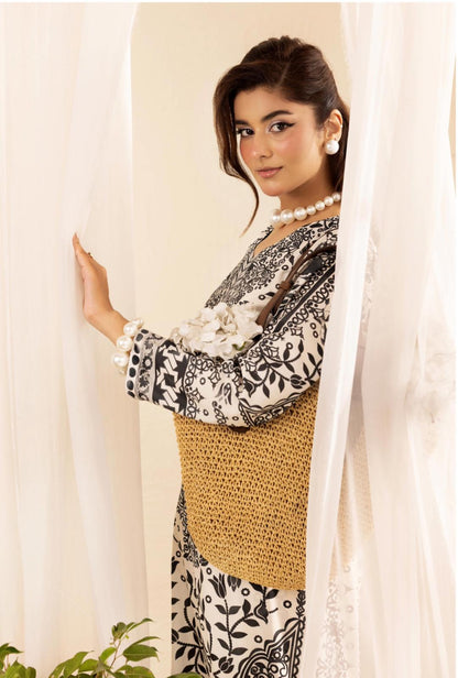 Chic Modest by Simran's – Kanwak Malik Silk Prints in Lawn 2 Piece Suit | Sizes S–XL