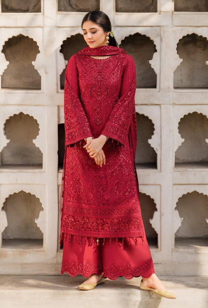 Imrozia( inspired) 3pcs heavy embroidered wedding collection comes with sharara.. Size S-XL