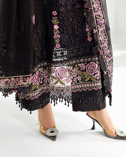 Maria B Inspired 3 pcs Luxury Embroided Suit Size S-XL ( Please return in 24 Hours)