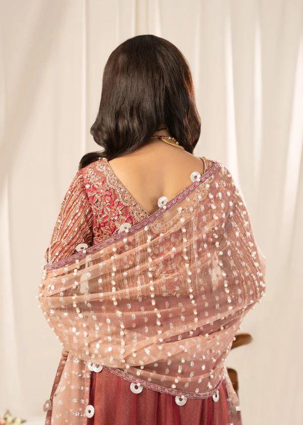 Heavy Embroided Net Fabric 3 Pcs Wedding Collection Maxi