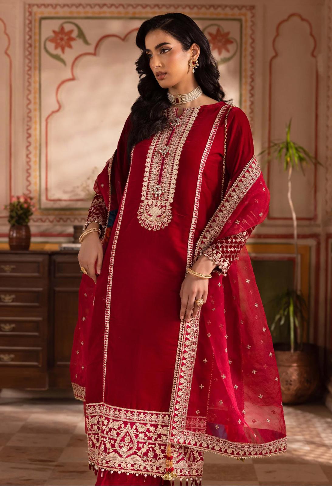 Adan Libas Original Velvet Collection 2025 – Luxury Embroidered Winter Suits