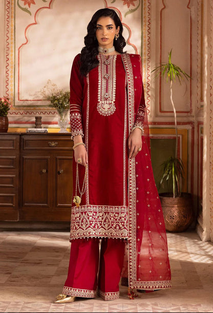 Adan Libas Original Velvet Collection 2025 – Luxury Embroidered Winter Suits