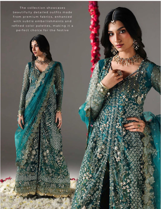 Allys Festive Edition ’26 – Luxury Net Maxi with Jamawar Shararah