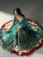 HIBA | 3 piece Luxury Embroidered Maxi wedding Dress