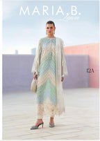 MARIA B LUXE LAWN 12A original- 3 piece stitched suit