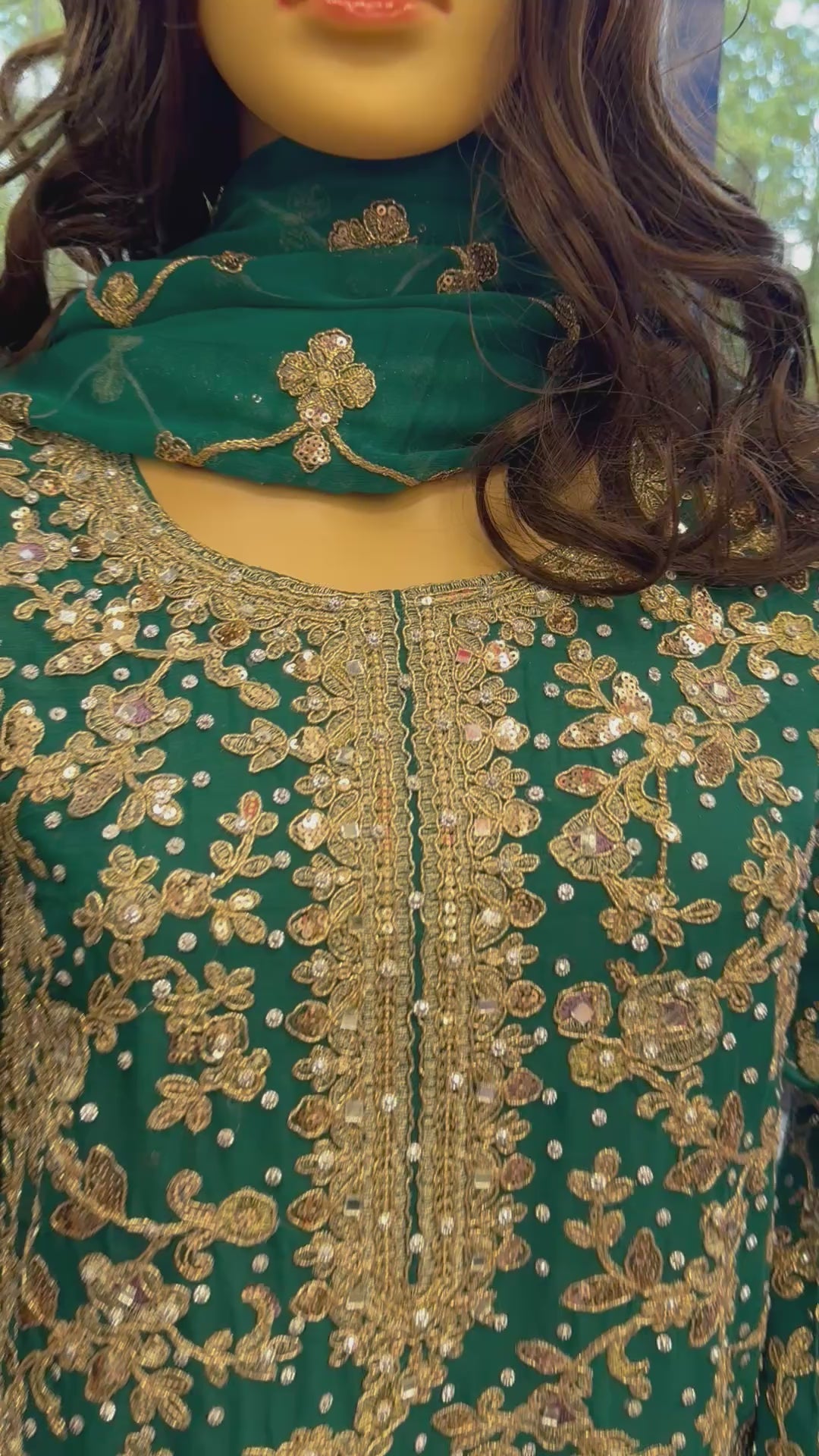 ZAAHIA | 3 piece Heavy Embroidered chiffon Sharara wedding wear Suit